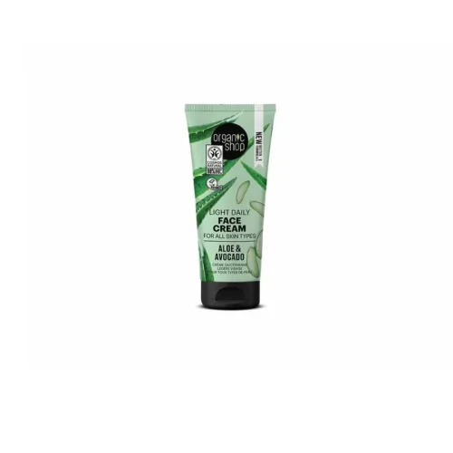 NATURA SIBERICA OS LIGHT DAILY FACE CREAM FOR ALL SKIN TYPES AVOCADO AND ALOE, 50 ML