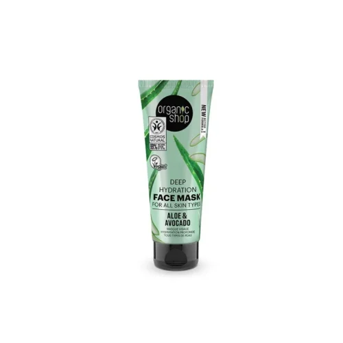 NATURA SIBERICA OS DEEP HYDRATION FACE MASK FOR ALL SKIN TYPES AVOCADO AND ALOE, 75 ML