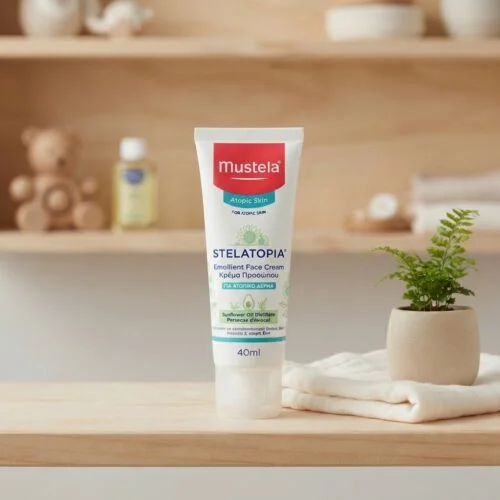 Mustela Stelatopia Emollient Face Cream &gamma;&iota;&alpha; &Alpha;&tau;&omicron;&pi;&iota;&kappa;ό &Delta;έ&rho;&mu;&alpha; 40ml