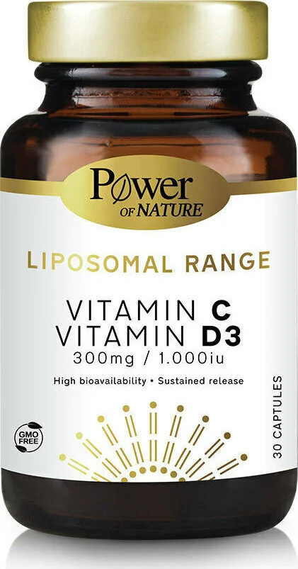 POWER HEALTH LIPOSOMAL VIT 300mg+D3 1000IU 30CAPS