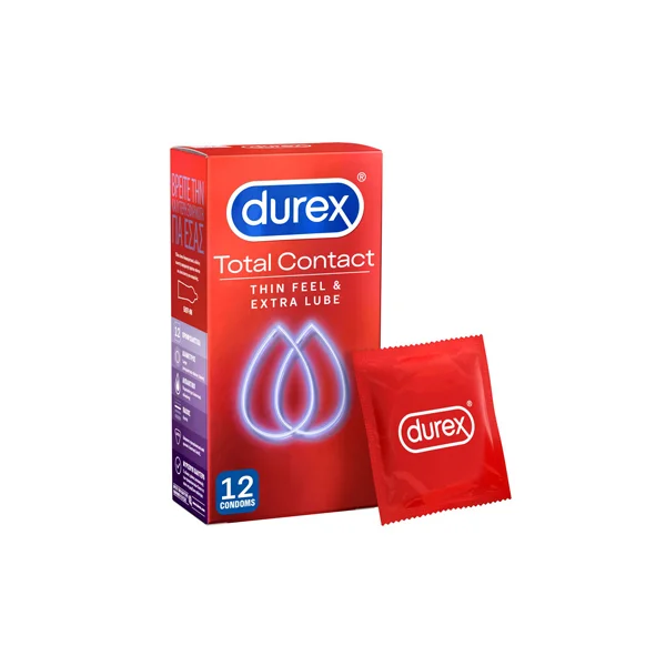 DUREX TOTAL CONTACT 12 CONDOMS
