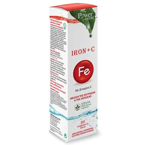 POWER HEALTH IRON+C STEVIA 20S ΑΝΑΒΡ.