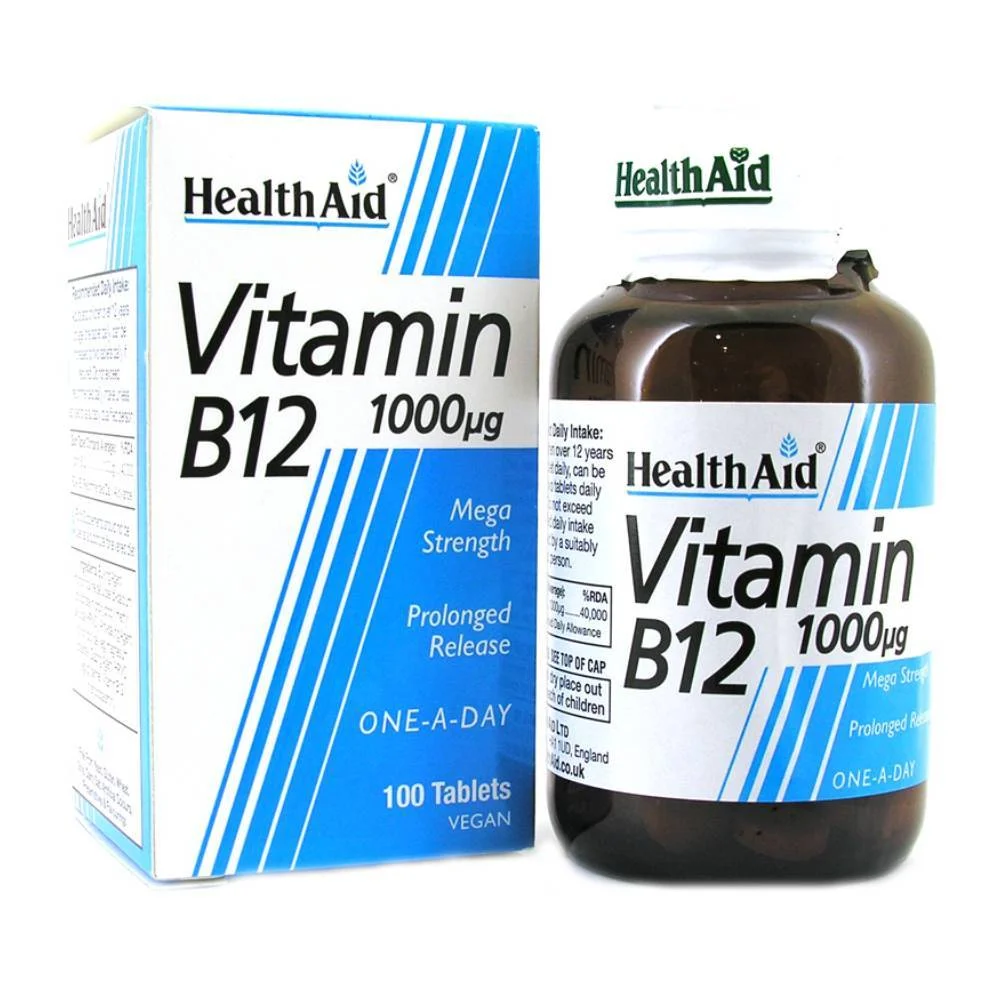 Health Aid - Vitamin B12 1000mg - 100Tabs