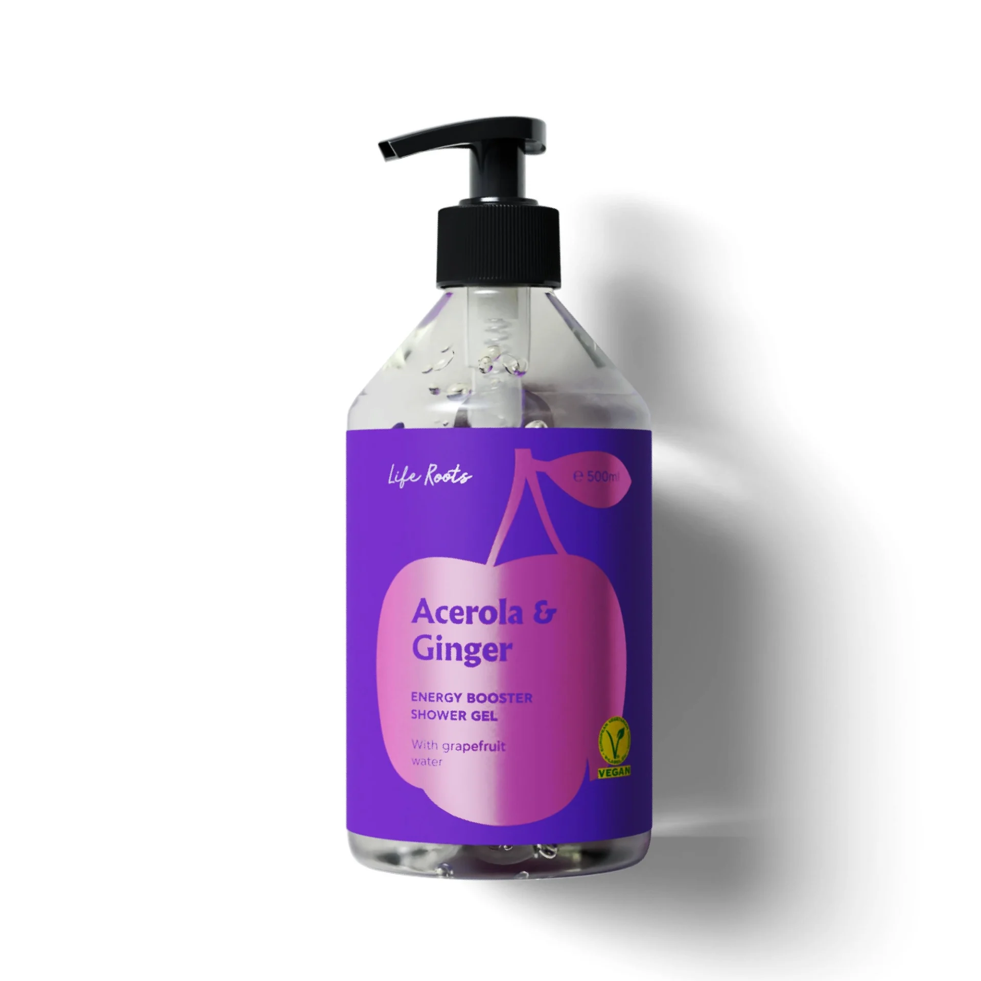 LIFE ROOTS ACEROLA & GINGER SHOWER GEL 500ML