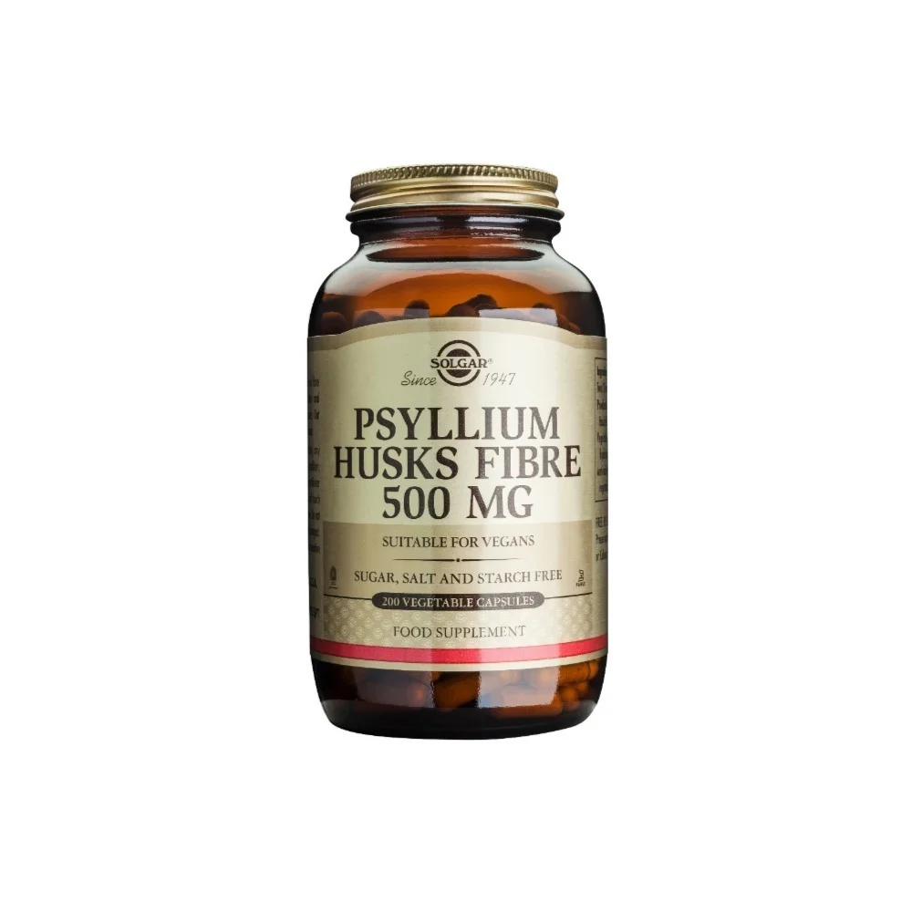 Solgar - Psyllium Husks Fibre 500mg Φλοιός Ψύλλιου - 200caps