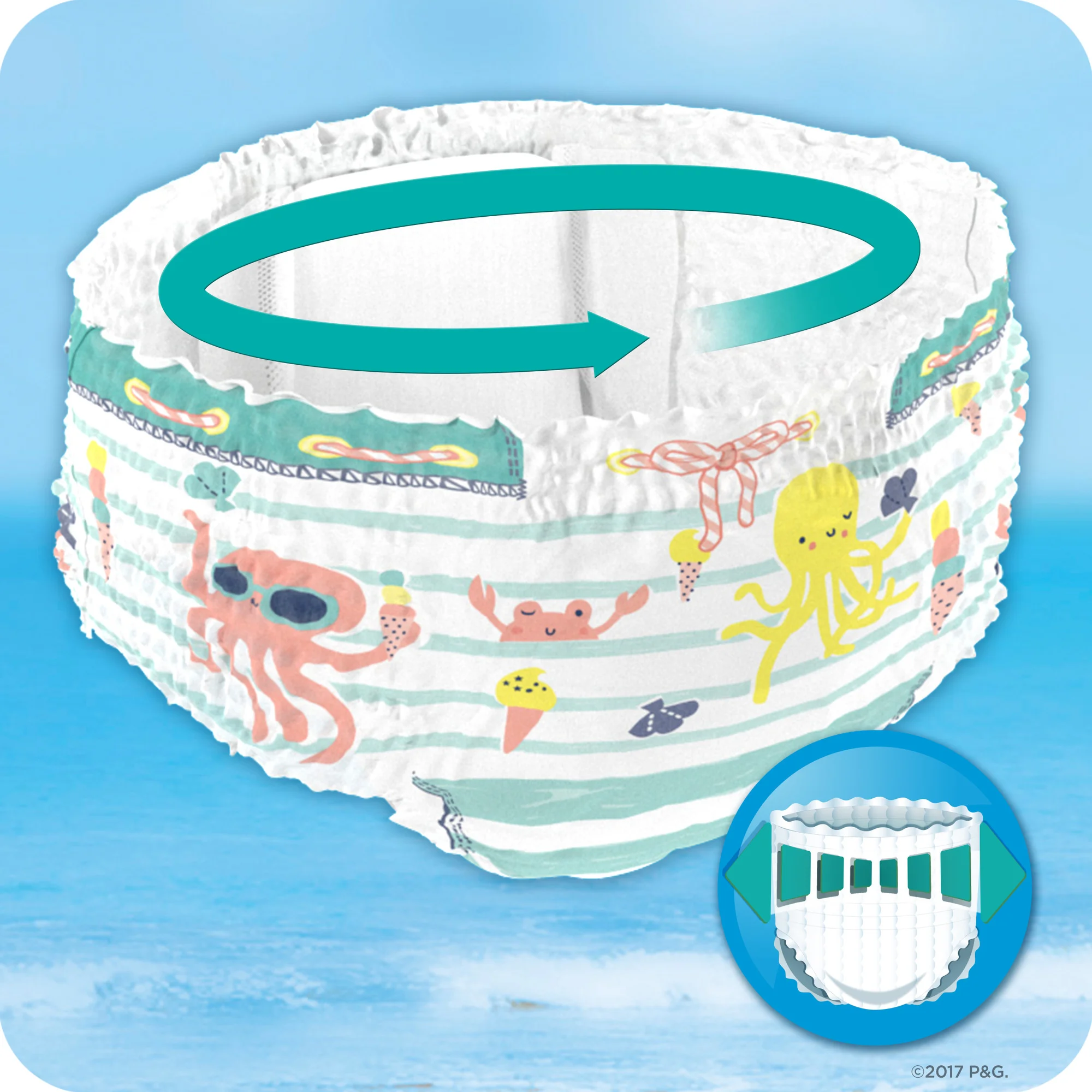 Pampers - Splashers Μέγεθος 5-6, 10 Πάνες-Μαγιό
