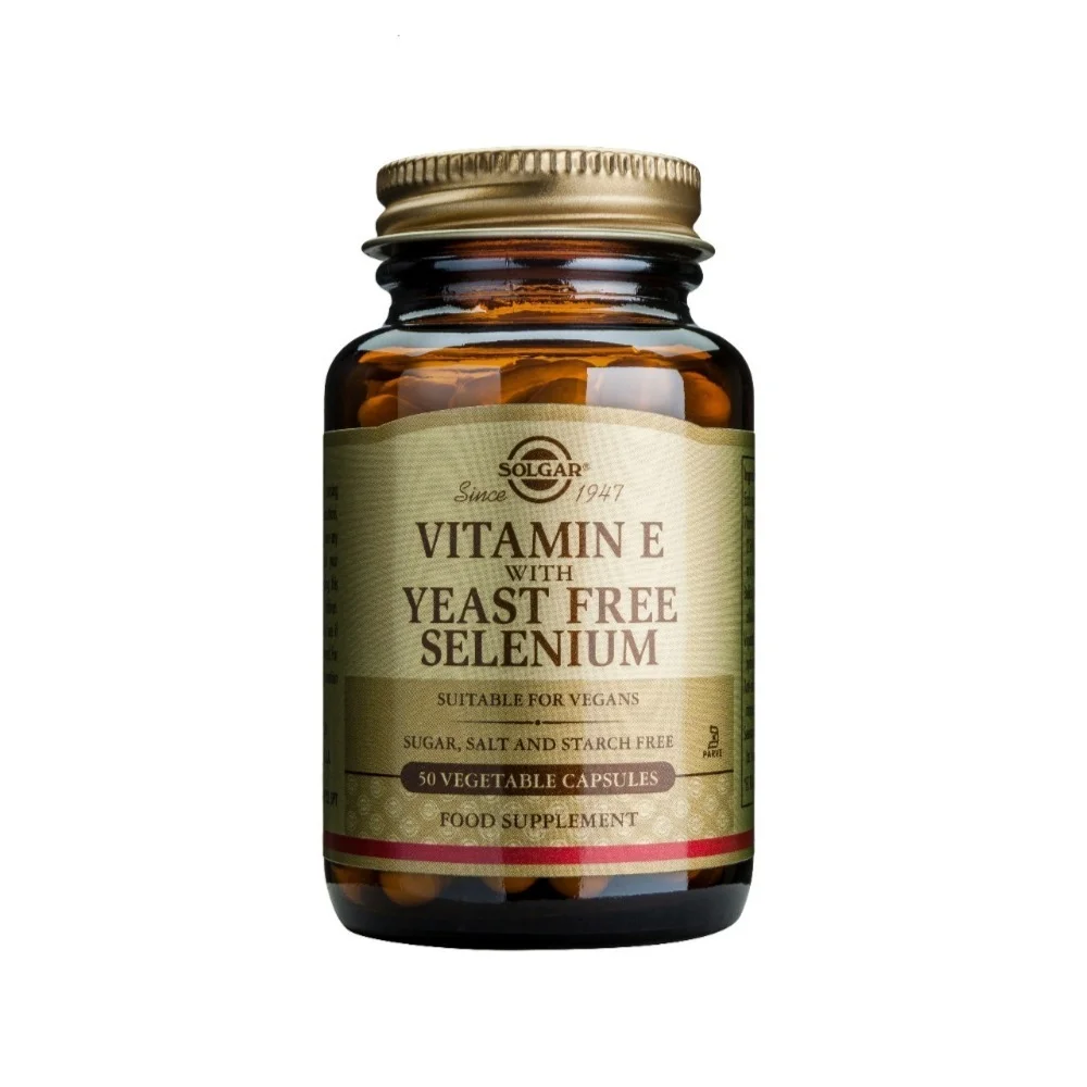 Solgar - Vitamin E with Yeast Free Selenium - 50caps