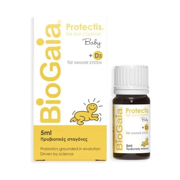 BioGaia Protectis Drops Baby Προβιοτικές Σταγόνες Για Κολικούς Μωρών 5 ml