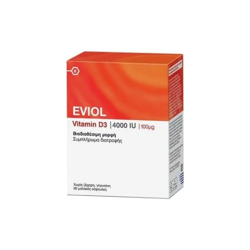 Eviol - Vitamin D3 4000IU (100&mu;g) - 60caps