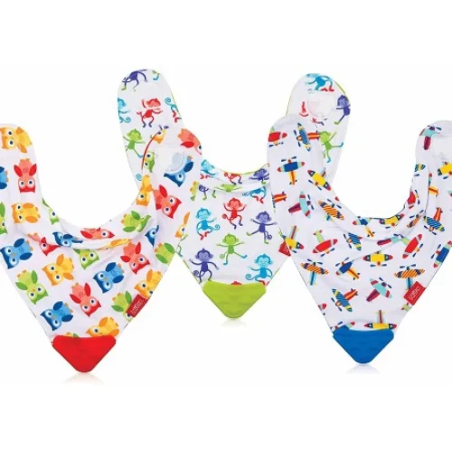 Nuby Dribble bib with teether corner