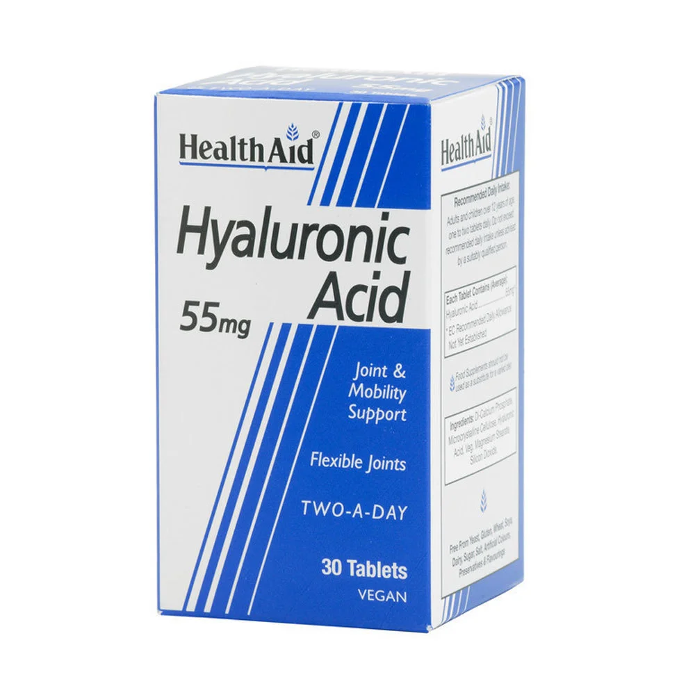 Health Aid - Hyaluronic Acid - Υαλουρονικό Οξύ 55mg - 30tabs