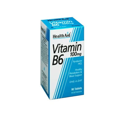 Health Aid - Vitamin B6 100mg - 90tabs