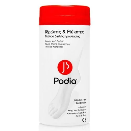 Podia - Athlete' s Foot Deopowder &Pi;&omicron;ύ&delta;&rho;&alpha; &Delta;&iota;&pi;&lambda;ή&sigmaf; &Pi;&rho;&omicron;&sigma;&tau;&alpha;&sigma;ί&alpha;&sigmaf; &alpha;&pi;ό &Iota;&delta;&rho;ώ&tau;&alpha; &kappa;&alpha;&iota; &Mu;ύ&kappa;&eta;&tau;&epsilon;&sigmaf; - 100gr