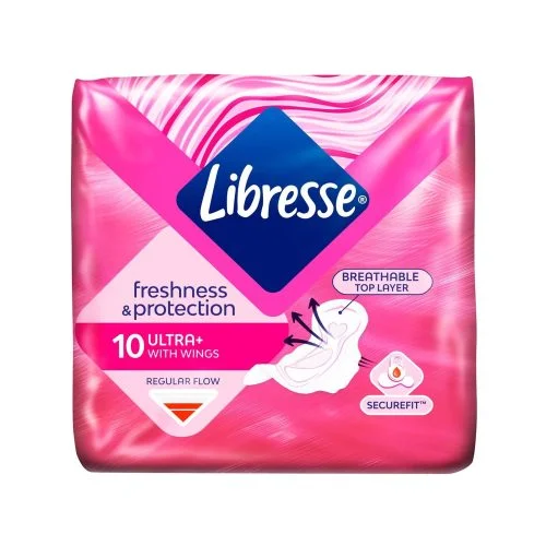 Libresse Freshness & Protection Ultra+ &Sigma;&epsilon;&rho;&beta;&iota;έ&tau;&epsilon;&sigmaf; &mu;&epsilon; &Phi;&tau;&epsilon;&rho;ά &gamma;&iota;&alpha; &Kappa;&alpha;&nu;&omicron;&nu;&iota;&kappa;ή &Rho;&omicron;ή  10&tau;&mu;&chi;