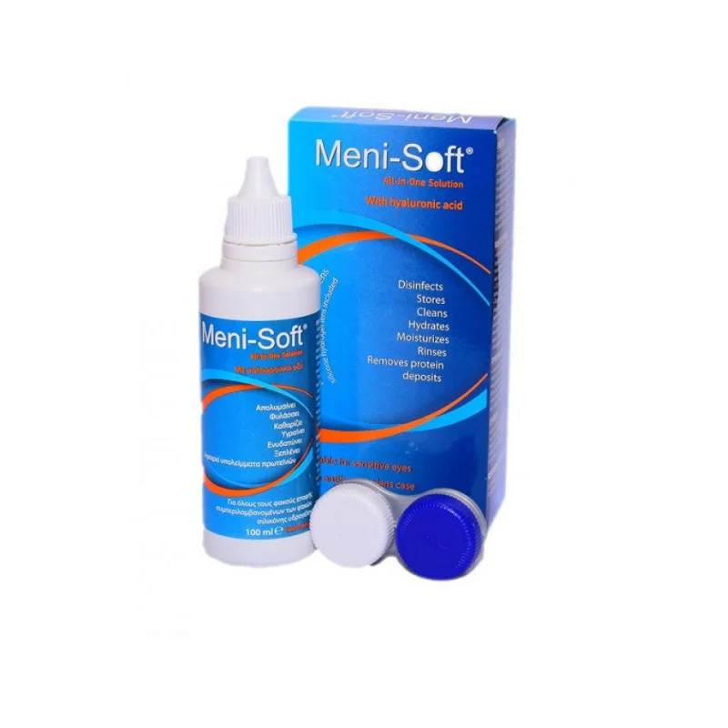 Pharmex Meni-Sept All-In-One Solution Hyaluronic Acid Διάλυμα Καθαρισμού για Όλους τους Φακούς Επαφής 100ml