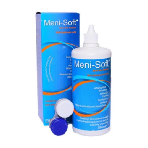 Pharmex Meni-Sept All-In-One Solution Hyaluronic Acid &Delta;&iota;ά&lambda;&upsilon;&mu;&alpha; &Kappa;&alpha;&theta;&alpha;&rho;&iota;&sigma;&mu;&omicron;ύ &gamma;&iota;&alpha; Ό&lambda;&omicron;&upsilon;&sigmaf; &tau;&omicron;&upsilon;&sigmaf; &Phi;&alpha;&kappa;&omicron;ύ&sigmaf; &Epsilon;&pi;&alpha;&phi;ή&sigmaf; 380ml