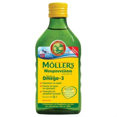 Moller's - &Mu;&omicron;&upsilon;&rho;&omicron;&upsilon;&nu;έ&lambda;&alpha;&iota;&omicron; &Pi;&lambda;&omicron;ύ&sigma;&iota;&omicron; &sigma;&epsilon; Omega 3 &mu;&epsilon; &Phi;&upsilon;&sigma;&iota;&kappa;ή &Gamma;&epsilon;ύ&sigma;&eta; - 250ml
