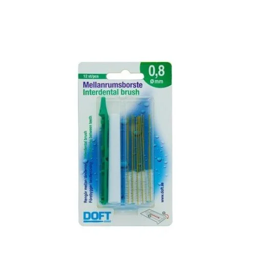 DOFT INTERDENTAL BRUSH &Pi;&Rho;&Alpha;&Sigma;&Iota;&Nu;&Omicron;  0,8 INTERD INTERTRA