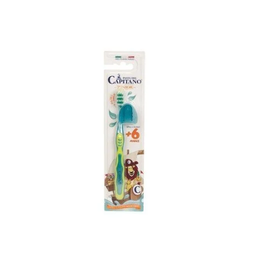 PASTA DEL CAPITANO Junior Toothbrush &Pi;&alpha;&iota;&delta;&iota;&kappa;ή &Omicron;&delta;&omicron;&nu;&tau;ό&beta;&omicron;&upsilon;&rho;&tau;&sigma;&alpha; 6+&Epsilon;&tau;ώ&nu;