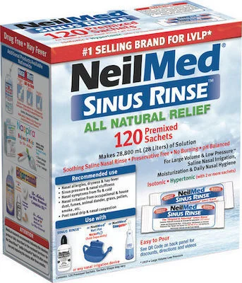 SINUS RINSE PREMIXED SACHETS X120 SACHET NEILMED