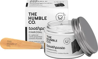 HUMBLE NATURAL TOOTHPASTE IN JAR CHARCOAL 75ML