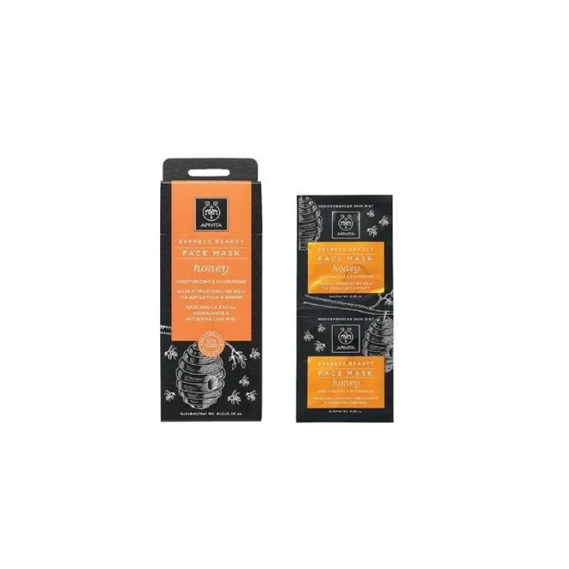 APIVITA EX BEAUTY ΜΑΣΚΑ ΕΝΥΔΑΤΩΣΗΣ & ΤΡΟΦΗΣ ΜΕΛΙ 2*8ML