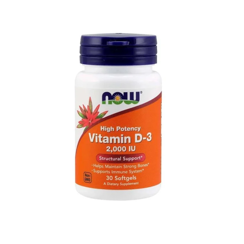 Now High Potency Vitamin D-3 2.000iu 30softgels