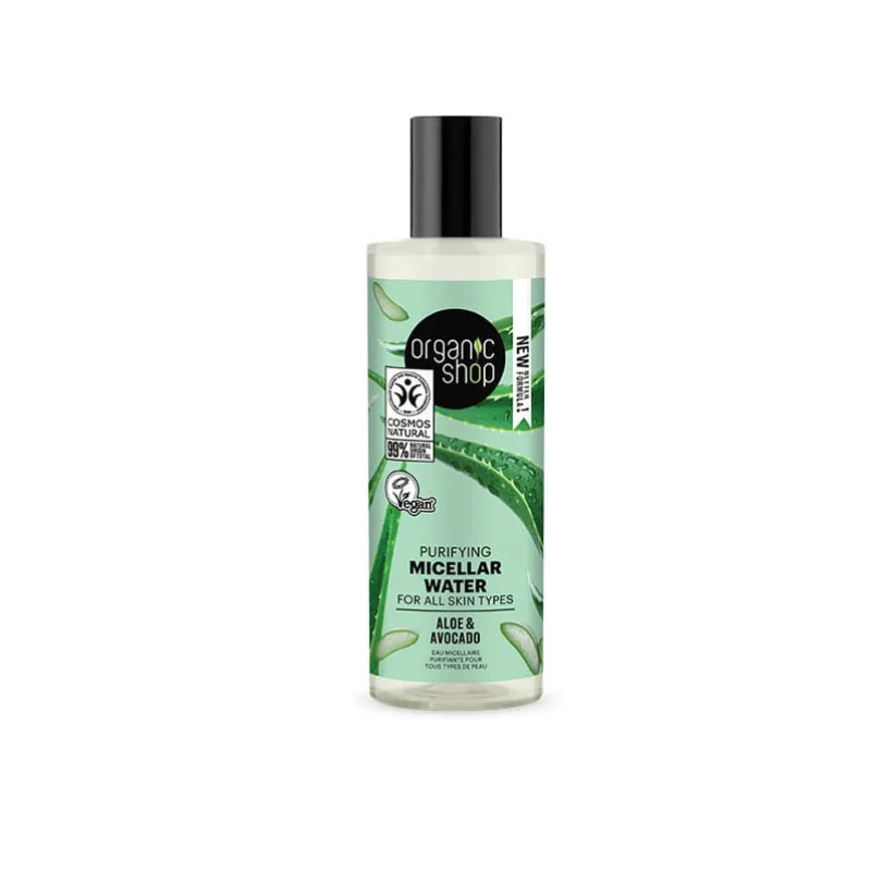 NATURA SIBERICA OS PURIFYING MICELLAR WATER FOR ALL SKIN TYPES AVOCADO AND ALOE, 150 ML