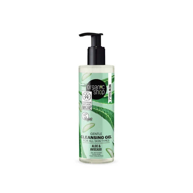 NATURA SIBERICA OS GENTLE CLEANSING GEL FOR ALL SKIN TYPES AVOCADO AND ALOE, 200 ML
