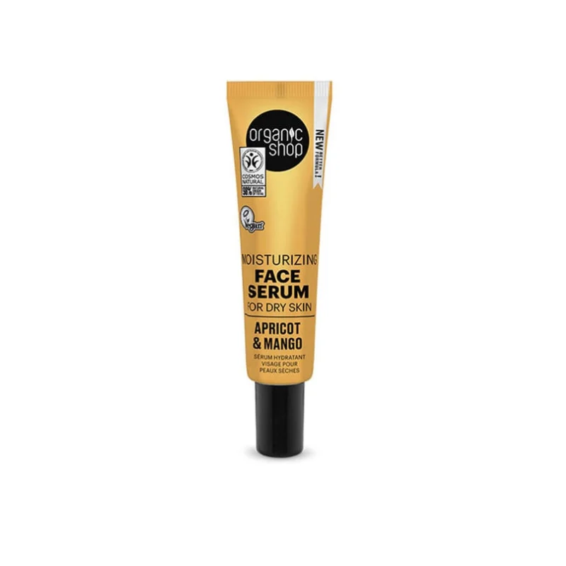 NATURA SIBERICA OS MOISTURIZING FACE SERUM FOR DRY SKIN APRICOT AND MANGO, 30 ML