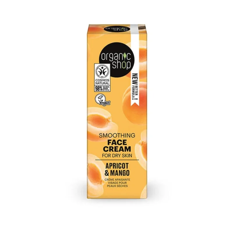 NATURA SIBERICA OS SMOOTHING FACE CREAM FOR DRY SKIN APRICOT AND MANGO, 50 ML