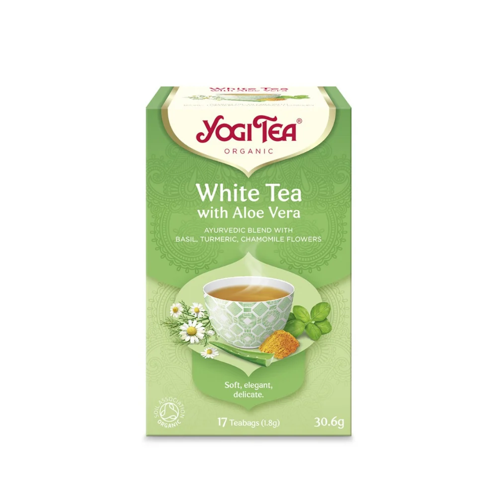 YOGI TEA WHITE TEA WITH ALOE VERA 30.6g 17 TEABAGS