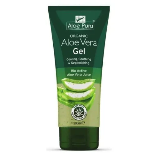 Optima Naturals Organic Aloe Vera Gel 99.9% Cooling Soothing & Moisturising 200ml