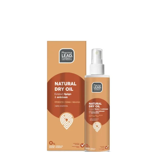 Pharmalead Natural Dry Oil &Xi;&eta;&rho;ό &Lambda;ά&delta;&iota; &gamma;&iota;&alpha; &Pi;&rho;ό&sigma;&omega;&pi;&omicron;, &Mu;&alpha;&lambda;&lambda;&iota;ά &kappa;&alpha;&iota; &Sigma;ώ&mu;&alpha; 125ml