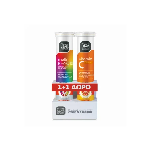 Pharmalead Multi A to Z+Q10 &Pi;&omicron;&lambda;&upsilon;&beta;&iota;&tau;&alpha;&mu;ί&nu;&eta; & &Delta;ώ&rho;&omicron; Vitamin C 1000mg 20+20 &Alpha;&nu;&alpha;&beta;&rho;ά&zeta;&omicron;&nu;&tau;&alpha; &Delta;&iota;&sigma;&kappa;ί&alpha;