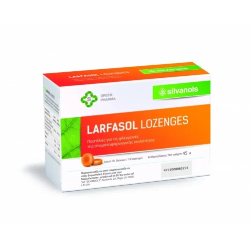 UpLab Larfasol Lozenges &Gamma;&iota;&alpha; &Tau;&iota;&sigmaf; &Phi;&lambda;&epsilon;&gamma;&mu;&omicron;&nu;έ&sigmaf; &tau;&eta;&sigmaf; &Sigma;&tau;&omicron;&mu;&alpha;&tau;&omicron;&phi;&alpha;&rho;&upsilon;&gamma;&gamma;&iota;&kappa;ή&sigmaf; &Kappa;&omicron;&iota;&lambda;ό&tau;&eta;&tau;&alpha;&sigmaf; 18 &Pi;&alpha;&sigma;&tau;ί&lambda;&iota;&epsilon;&sigmaf;