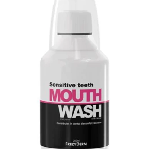 Frezyderm Sensitive Teeth &Sigma;&tau;&omicron;&mu;&alpha;&tau;&iota;&kappa;ό &Delta;&iota;ά&lambda;&upsilon;&mu;&alpha; &gamma;&iota;&alpha; &Epsilon;&upsilon;&alpha;ί&sigma;&theta;&eta;&tau;&alpha; &Delta;ό&nu;&tau;&iota;&alpha; 250ml