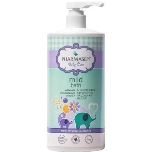 Pharmasept Baby Care Mild Bath &Beta;&rho;&epsilon;&phi;&iota;&kappa;ό &Alpha;&phi;&rho;ό&lambda;&omicron;&upsilon;&tau;&rho;&omicron; &Sigma;ώ&mu;&alpha; &Kappa;&alpha;&iota; &Mu;&alpha;&lambda;&lambda;&iota;ά 1000ml