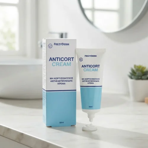 Frezyderm Anticort Cream, &Mu;&eta; &Kappa;&omicron;&rho;&tau;&iota;&zeta;&omicron;&nu;&omicron;ύ&chi;&omicron;&sigmaf; &Alpha;&nu;&tau;&iota;&phi;&lambda;&epsilon;&gamma;&mu;&omicron;&nu;ώ&delta;&eta;&sigmaf; &Kappa;&rho;έ&mu;&alpha;, 50ml.