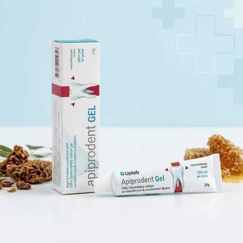 Uplab Apiprodent Gel &Gamma;έ&lambda;&eta; &Pi;&rho;&omicron;&sigma;&tau;&alpha;&sigma;ί&alpha;&sigmaf; oύ&lambda;&omega;&nu; &mu;&epsilon; &alpha;&nu;&alpha;&iota;&sigma;&theta;&eta;&tau;&iota;&kappa;ή & &alpha;&nu;&tau;&iota;&sigma;&eta;&pi;&tau;&iota;&kappa;ή &delta;&rho;ά&sigma;&eta; 20g