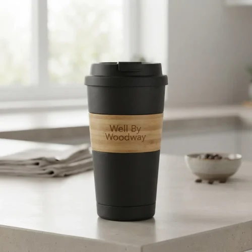Well By Woodway &Kappa;&omicron;ύ&pi;&alpha; Bamboo &mu;&epsilon; &Kappa;&alpha;&pi;ά&kappa;&iota; Cosmopolitan Black 400ml