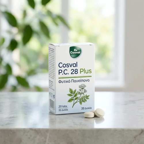 Cosval P.C. 28 Plus &Phi;&upsilon;&tau;&iota;&kappa;ό &Pi;&alpha;&upsilon;&sigma;ί&pi;&omicron;&nu;&omicron;, 20 tabs