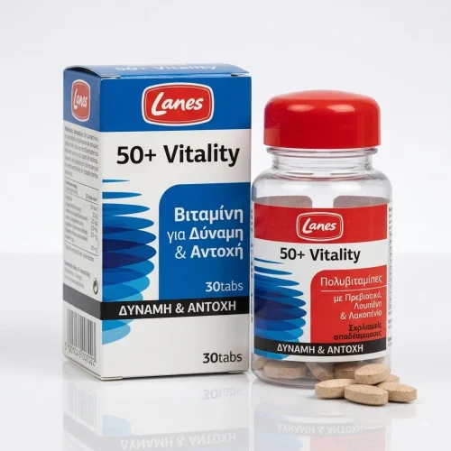 Lanes 50+ Vitality &Beta;&iota;&tau;&alpha;&mu;ί&nu;&eta; &gamma;&iota;&alpha; &Delta;ύ&nu;&alpha;&mu;&eta; & &Alpha;&nu;&tau;&omicron;&chi;ή 30tabs