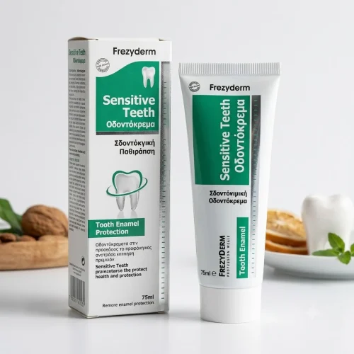 Frezyderm Sensitive Teeth &Omicron;&delta;&omicron;&nu;&tau;ό&kappa;&rho;&epsilon;&mu;&alpha; &gamma;&iota;&alpha; &Epsilon;&upsilon;&alpha;ί&sigma;&theta;&eta;&tau;&alpha; &Delta;ό&nu;&tau;&iota;&alpha; 75ml