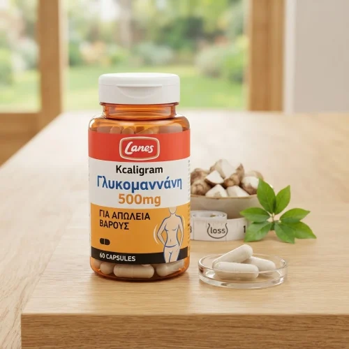 Lanes Kcaligram &Gamma;&lambda;&upsilon;&kappa;&omicron;&mu;&alpha;&nu;&nu;ά&nu;&eta; 500mg &gamma;&iota;&alpha; &Alpha;&pi;ώ&lambda;&epsilon;&iota;&alpha; &Beta;ά&rho;&omicron;&upsilon;&sigmaf; 60caps