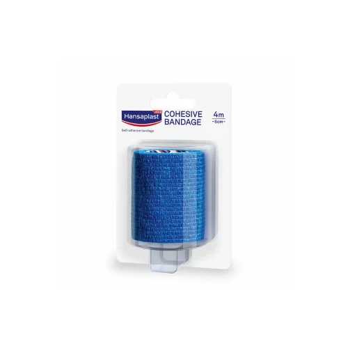Hansaplast - Cohesive Bandage &Alpha;&upsilon;&tau;&omicron;&kappa;ό&lambda;&lambda;&eta;&tau;&omicron;&sigmaf; &Epsilon;&pi;ί&delta;&epsilon;&sigma;&mu;&omicron;&sigmaf; 4m x 6cm - 1&tau;&mu;&chi;