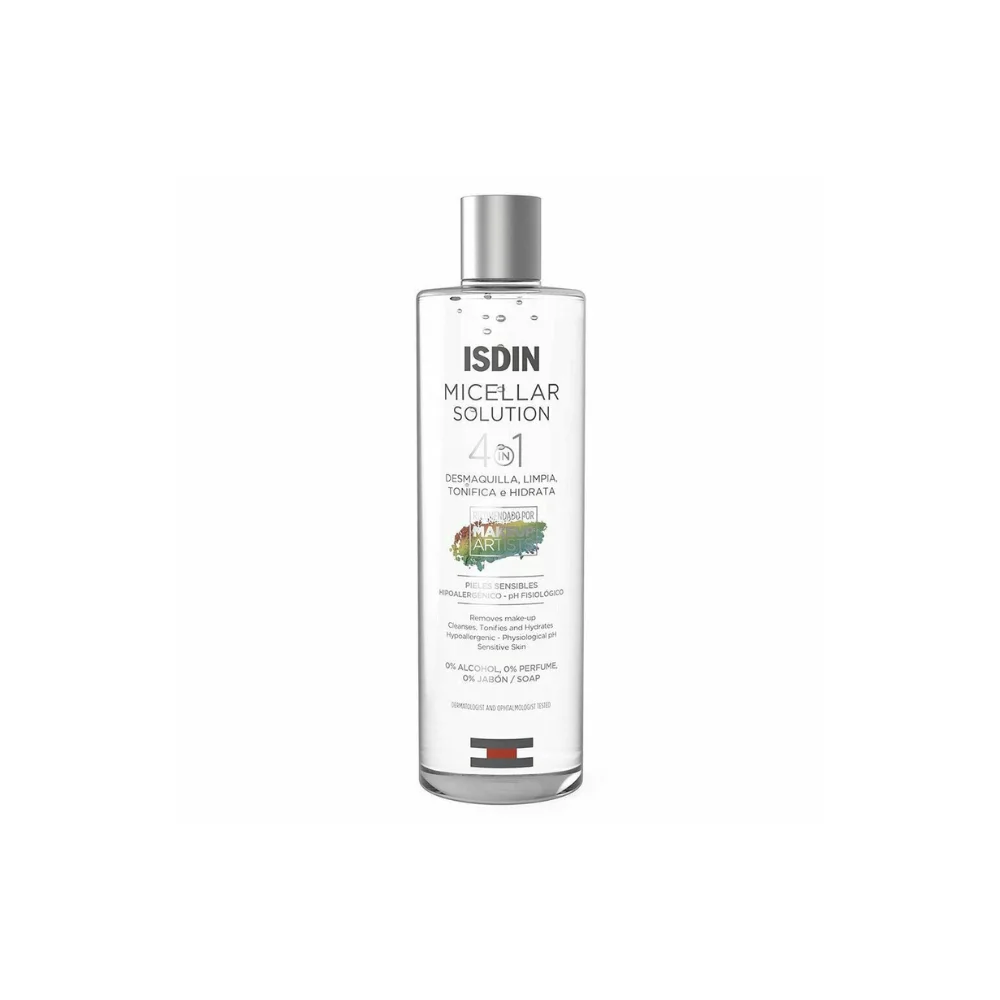 Isdin Micellar Solution Hydrating Facial Cleansing 4 in 1 Νερό Καθαρισμού Προσώπου 400ml.