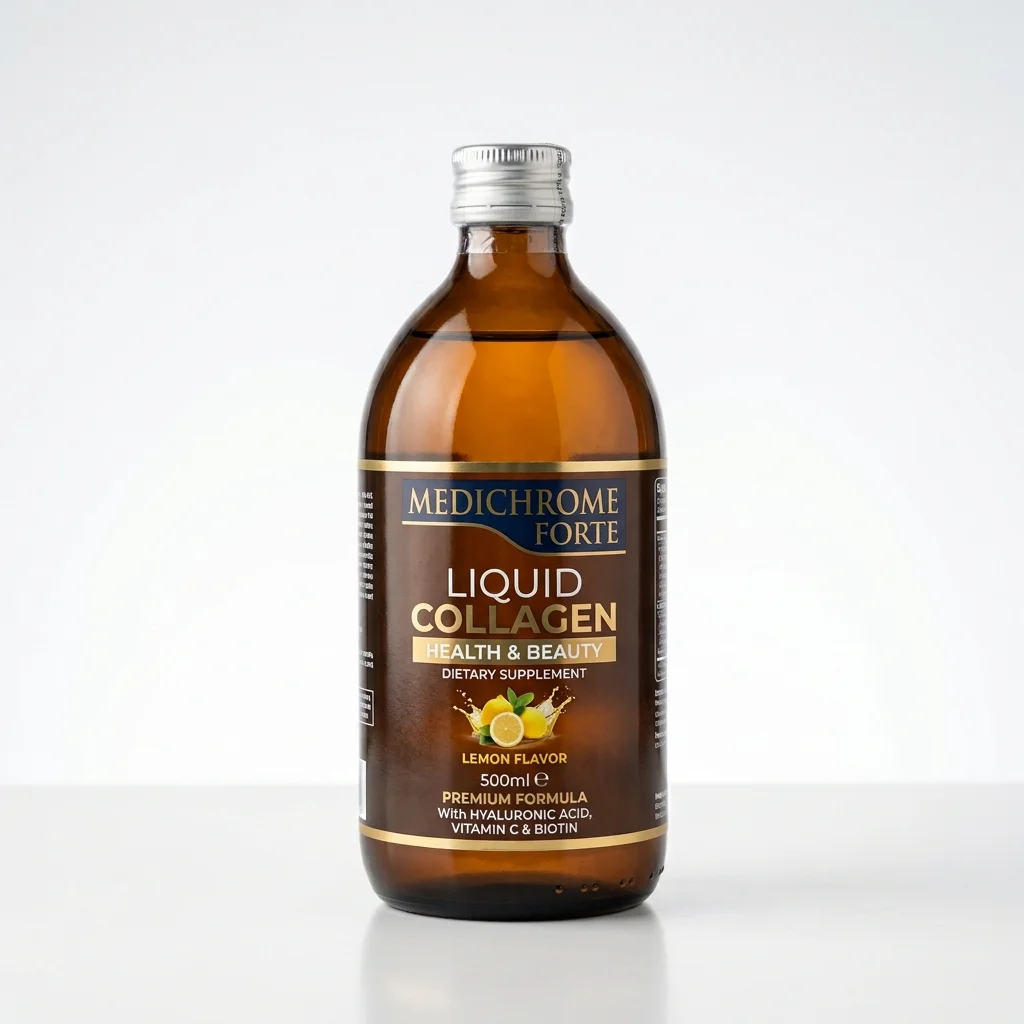 Medichrom Forte Liquid Collagen Health & Beauty Γεύση Λεμόνι 500ml