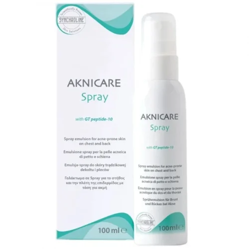 Synchroline Aknicare Spray &Gamma;&iota;&alpha; &tau;&eta;&nu; &Alpha;&nu;&tau;&iota;&mu;&epsilon;&tau;ώ&pi;&iota;&sigma;&eta; &tau;&eta;&sigmaf; &Alpha;&kappa;&mu;ή&sigmaf; &sigma;&epsilon; &Sigma;&tau;ή&theta;&omicron;&sigmaf; & &Pi;&lambda;ά&tau;&eta;, 100ml