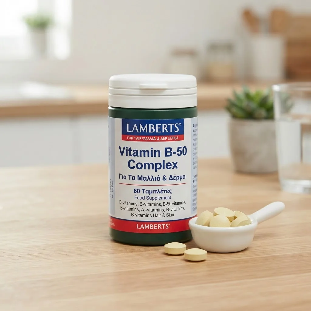Lamberts Vitamin B-50 Complex για τα Μαλλιά &Δέρμα 60 ταμπλέτες